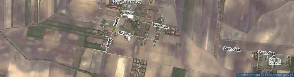 Zdjęcie satelitarne Różana ul.